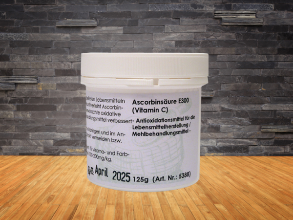 Ascorbinsäure (L-Ascorbinsäure, Vitamin C) - 125g-Dose